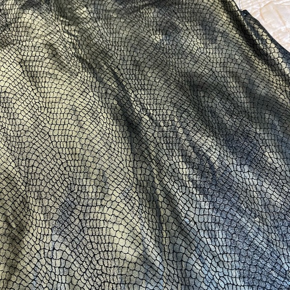 2B Bebe Metallic Snake-Print Mini Dress in Black - Picture 3 of 7